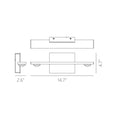 Load image into Gallery viewer, Aurora 14.7" 1-Light Wall Sconce - Diagram