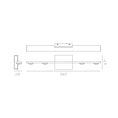 Load image into Gallery viewer, Aurora 24.5" 1-Light Wall Sconce - Diagram