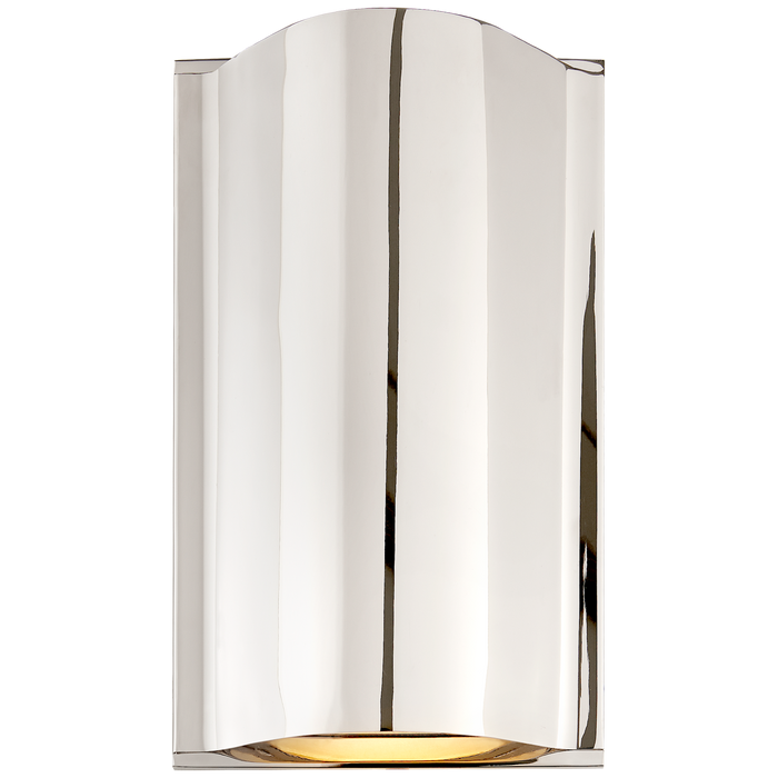 Avant Small Curve Sconce - Polished Nickel