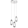 Load image into Gallery viewer, Ayse Mini Pendant Cluster - Matte Black & Chrome