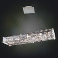 Load image into Gallery viewer, Baguette 43" Rectangular Chandelier - Chrome