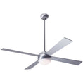 Load image into Gallery viewer, Ball Ceiling Fan 52" - Brushed Aluminum (LED Light)