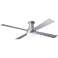 Load image into Gallery viewer, Ball Ceiling Flush Fan 42" - Brushed Aluminum (LED Light)