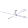 Load image into Gallery viewer, Ball Flush Ceiling Fan 42" - White (LED Light)