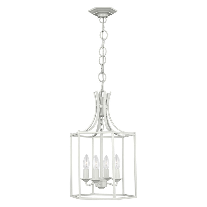 Bantry Small House Chandelier - Gloss Cream Finish