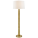 Barrett Large Knurled Floor Lamp - Brass Finish