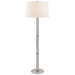 Barrett Large Knurled Floor Lamp - Polished Nickel Finish
