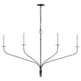 Load image into Gallery viewer, Belfair Grande Four Light Linear Chandelier - Aged Iron Finish