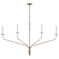 Load image into Gallery viewer, Belfair Grande Four Light Linear Chandelier - Gilded Iron Finish