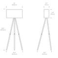 Load image into Gallery viewer, Belmont Floor Lamp - Diagram