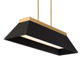 Load image into Gallery viewer, Bentley Linear Pendant - Black/Aged Brass