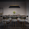 Load image into Gallery viewer, Bentley Linear Pendant - Black/Aged Brass