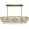 Load image into Gallery viewer, Bling Oval Chandelier - Antique Brass