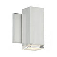 Load image into Gallery viewer, Block 6" LED Outdoor Wall Light - Brushed Aluminum