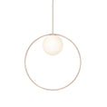 Load image into Gallery viewer, Bola Large Halo LED Pendant - Rose Gold