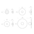 Load image into Gallery viewer, Bola Disc Flushmount/Wall Sconce - Diagram