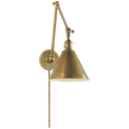 Load image into Gallery viewer, Boston Functional Double Arm Library Light - Hand-Rubbed Antique Brass