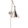 Load image into Gallery viewer, Boston Functional Double Arm Library Light - Polished Nickel