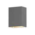Load image into Gallery viewer, Box Outdoor LED Wall Sconce - Textured Gray