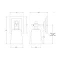 Load image into Gallery viewer, Bryant Single Bath Sconce - Diagram