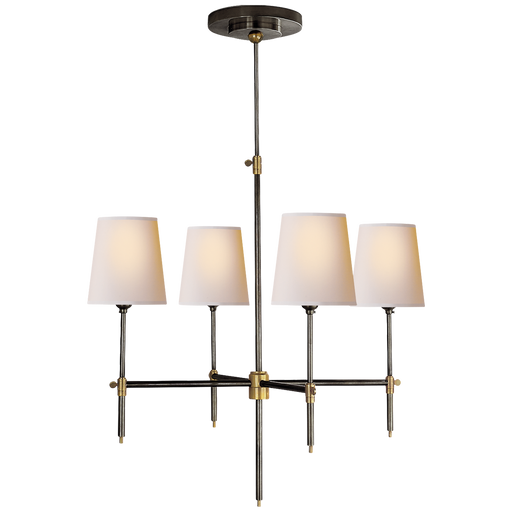 Bryant Small Chandelier - Bronze/Hand-Rubbed Antique Brass Finish