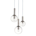 Load image into Gallery viewer, Bubbles 3-Light Pendant - Polished Nickel
