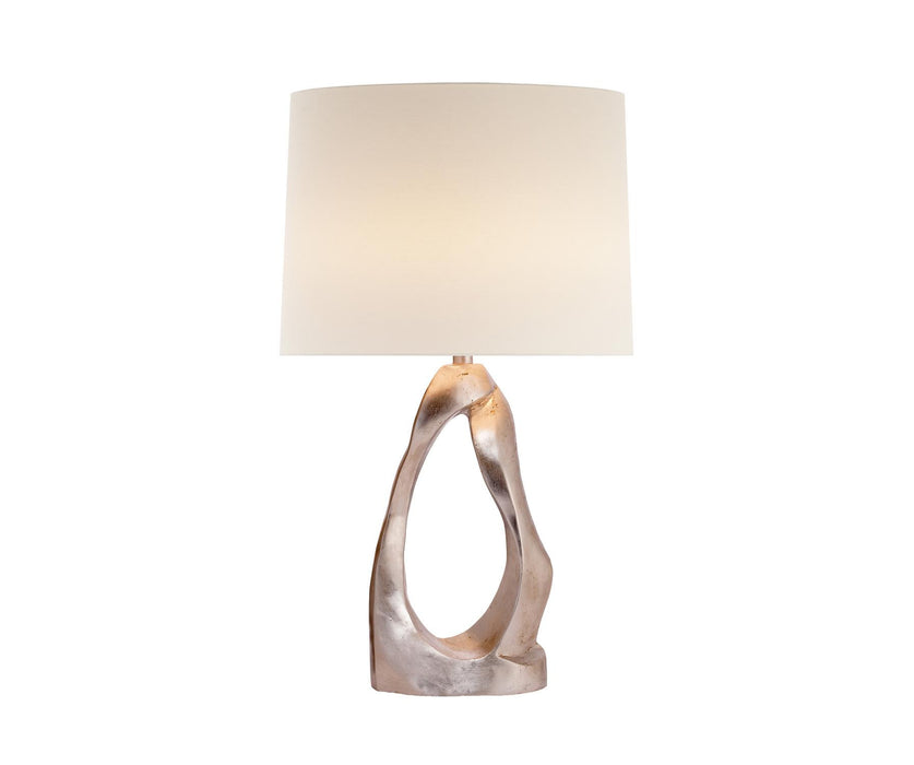 Cannes Table Lamp - Brushed Silver Leaf Finish