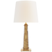 Cadence Large Table Lamp - Hand-Rubbed Antique Brass Finish with Antique Mirror Glass