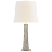 Cadence Large Table Lamp - Polished Nickel Finish with Antique Mirror Glass