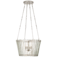 Load image into Gallery viewer, Cadence Medium Chandelier - Polished Nickel Finish with Antique Mirror Shade