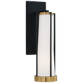 Load image into Gallery viewer, Calix Bracketed Sconce - Bronze & Brass with White Glass