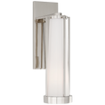 Load image into Gallery viewer, Calix Bracketed Sconce - Polished Nickel with White Glass