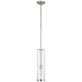 Load image into Gallery viewer, Calix Tall Pendant - Polished Nickel & Clear Glass