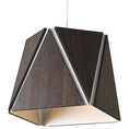 Load image into Gallery viewer, Calx Small LED Pendant - Dark Satined Walnut with Brushed Aluminum Finish