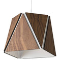 Load image into Gallery viewer, Calx Small LED Pendant - Oiled Walnut with Brushed Aluminum Finish