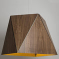 Load image into Gallery viewer, Calx Large Pendant - Oiled Walnut with Brushed Brass Finish