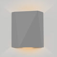 Load image into Gallery viewer, Calx Up/Downlight Outdoor LED Wall Sconce - Matte Gray Finish