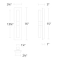 Load image into Gallery viewer, Camelot LED Wall Sconce - Diagram