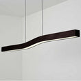 Load image into Gallery viewer, Camur LED Linear Pendant - Dark Satined Walnut Finish