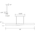 Load image into Gallery viewer, Camur LED Linear Pendant - Diagram