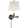 Load image into Gallery viewer, Candlestick Swing Arm - Bronze/Silk Shade