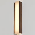 Load image into Gallery viewer, Capio Long LED Wall Sconce - Walnut Finish