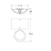 Carlyle Circlet Linen Wall Sconce - Diagram