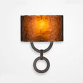 Load image into Gallery viewer, Carlyle Round Link Glass Wall Sconce