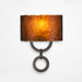Carlyle Round Link Glass Wall Sconce