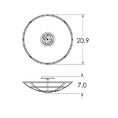 Load image into Gallery viewer, Carlyle Semi-Flush Mount Ceiling Light - Diagram