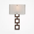 Load image into Gallery viewer, Carlyle Square Link Glass Wall Sconce