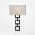 Load image into Gallery viewer, Carlyle Square Link Glass Wall Sconce
