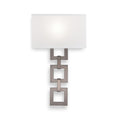 Load image into Gallery viewer, Carlyle Square Link Linen Wall Sconce