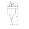 Load image into Gallery viewer, Carlyle Vertex Linen Wall Sconce - Diagram